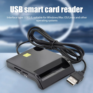 เครื่องอ่านสมาร์ทการ์ด USB พร้อมไฟแสดงสถานะ LED สำหรับภาษีธนาคารเครื่องอ่านบัตรประจำตัว ATM CAC สำหรับ Windows 7 8 10 Linux - Product Image 6