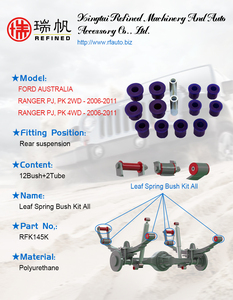 High Quality Polyurethane <strong>Bushing</strong> Leaf Spring Bush Kit <strong>All</strong> RFK145K for FORD AUSTRALIA RANGER 2006-2011