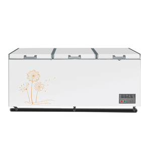 Frigo soğutma sistemi blast dondurucu üst açık ikinci el derin göğüs iki kapı buzdolabı ve dondurucu refrigerator neveras buzdolabı - Product Image 3