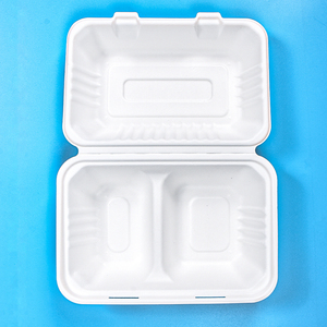 Sunzza restoran çıkar gitmek için mikrodalga tek kullanımlık gıda sınıfı biyobozunur ambalaj kapaklı türkiye kızartma tavuk kutusu - Product Image 4