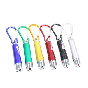 LEDポータブルミニ懐中電灯3in1多機能LEDポケットサイズUVトーチ6色オプションのキーホルダー付きディスプレイパッケージ - Product Image 2