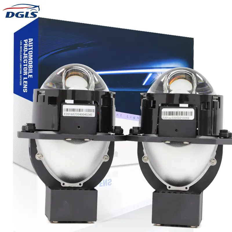 DGLS ชุดไฟหน้า Led 160W 1.8 2.5,ชิป Osram เลเซอร์เลนส์คู่เครื่องฉาย Led H4 H7 3.0 9005 E200 Bi-Lens สำหรับรถยนต์