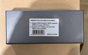DTECH Metal Shell 4Port 1 in 4 Out 4K*2K <strong>HDMI</strong> 18Gbps Splitter 2.0 <strong>HDMI</strong> 4 Way Splitter 1x4 - Product Image 4