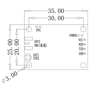 UBLOX M9N GNSS差分抗干扰高精度厘米级模块板GNSS北斗无人机GPS模块 - Product Image 2