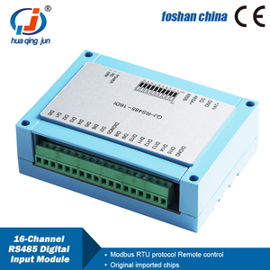 Huaqingjun modulo DI ingresso digitale RS485 a 16 canali acquisizione dati 24VDC Modbus RTU scheda DI comunicazione per Switch - Product Image 2
