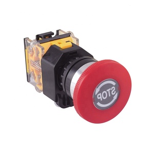 LA38-11 LED光源IP67保護付きセルフロック式レッドスプリングリターンプッシュボタンSwitch-1NO 2NO2NCコンビネーション - Product Image 2