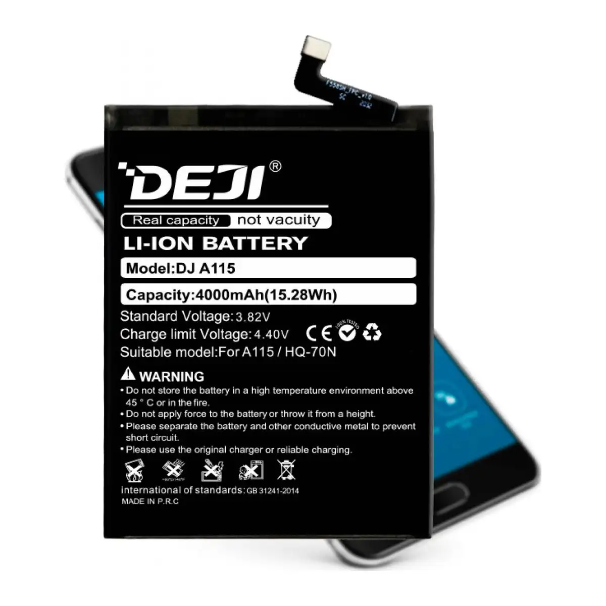 HQ-70N סוללה נייד deji עבור גלקסיה Samsung a11 a115 המקורי נטענת 4000mah קיבולת טלפון קיבולת mah