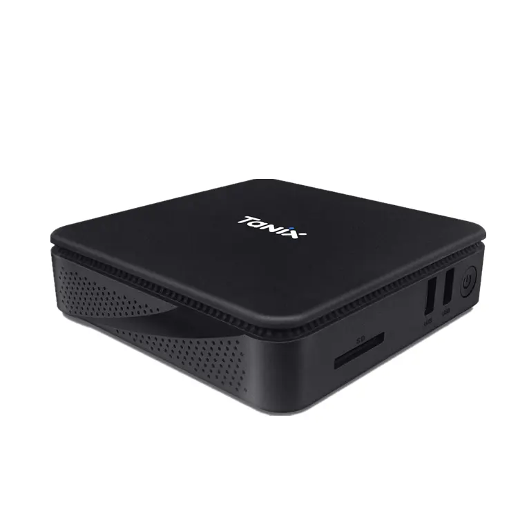 Tanix Mini PC TX85 Win10/Linux TV BOX Intel Cherry Trail Z8350ミニコンピューター (HD/VGAポート付き) 4K HD 2.4/5G WiFi1000MデュアルWiFi