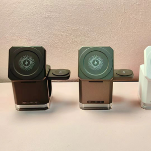 Smart ที่ชาร์จไร้สายแบบแม่เหล็ก4 IN1พับได้, แท่นชาร์จไร้สายแบบ3 in 1แท่นชาร์จพร้อมไฟกลางคืนแบบ LED สำหรับ Apple - Product Image 6