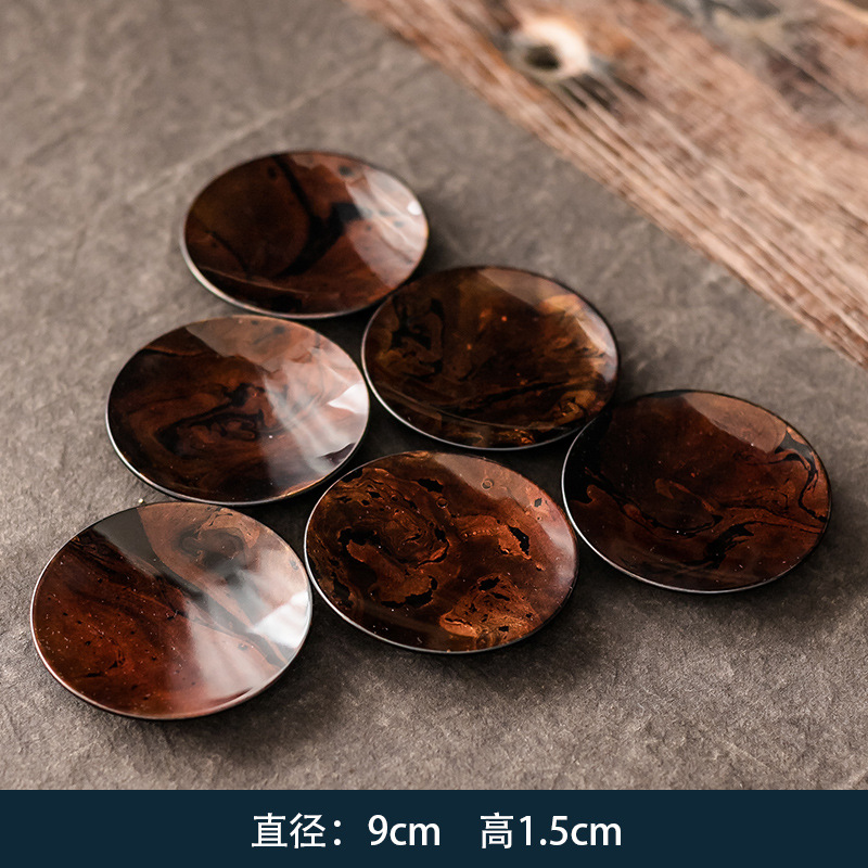 Lacquer Coasters with Bakelite Base - 6-pack for Drifting