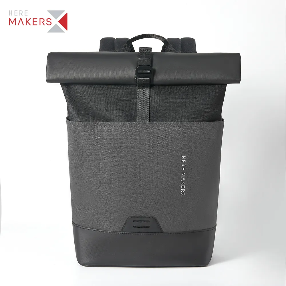 Manufacturer OEM ODM Waterproof Roll Top back pack Bag Mochilas urban Men Business Travel casual Laptop Backpack