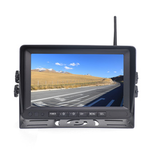 Cámara de monitoreo de marcha atrás inalámbrica 7 pulgadas de alta definición 720P Digital inalámbrico AHD pantalla retrovisor Kit de sistema de marcha atrás