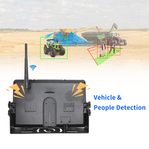 Sem fio AI Blind Spot BSD <span class=keywords><strong>Alarm</strong></span> Recorder AHD Split Screen Monitor Câmera de visão traseira impermeável para Truck Bus Trailer Forklift RV