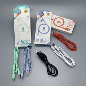 条纹设计TPE 3A 1 M USB至微型数据线 - Product Image 3