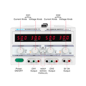 LW TPR3005-2D 30V 5A Linear DC Regulated Power Supply Digital Adjustable LED Display <strong>2</strong> Channel Output Power - Product Image 3