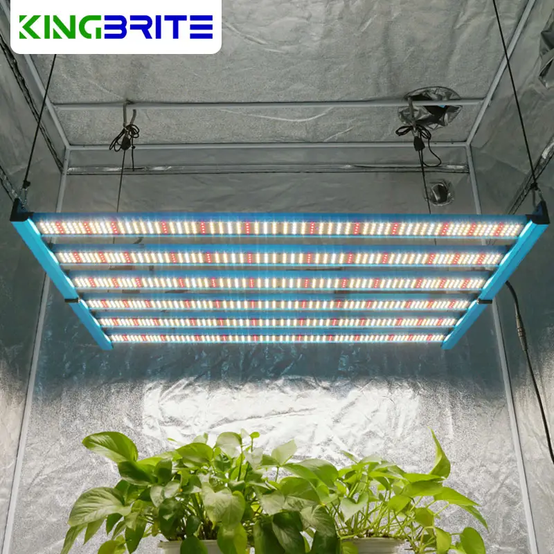 Yüksek PPFD KingBrite 480 watt LED bitki yetiştirme lambaları Bar Samsung Lm301H/LM281B + 660nm UV IR tam spektrumlu LED lamba büyümek