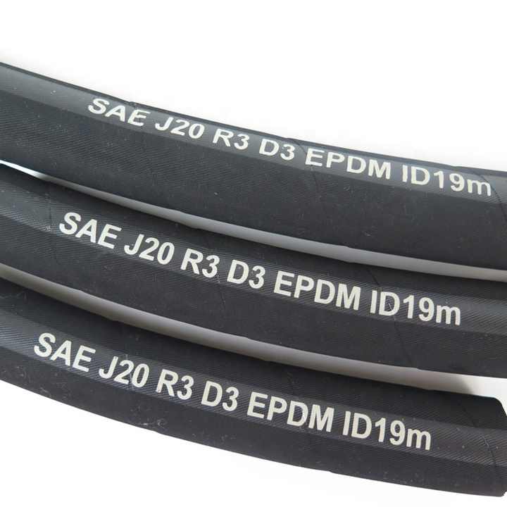SAE J20 R3 EPDM 1,25 1 pulgada de diámetro interior Motor de goma trenzada Calentador de agua EPDM Manguera de radiador