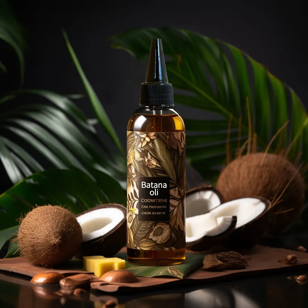 Лучшее масло для волос органическое чистое масло для роста волос и кожи сияние батана масло
