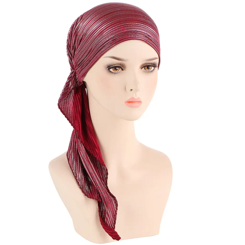 Écharpe de tête arabe islamique pour femmes, Design exclusif, chapeau musulman Turban en Satin classique de couleurs unies, Offres Spéciales