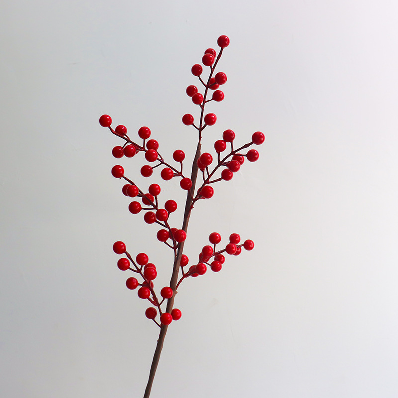 Fruto rojo de seis puntas (60 cm)
