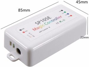 SP105E Remote Magic LED App Controller 8A Ausgangs strom für programmier baren LED-Streifen WS2811 2812B usw. - Product Image 5