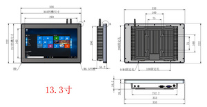 Aluminium 13.3 Inch <strong>Embedded</strong> Terminal Panel PC Touch Screen Industrie Computer Fanless Support Win7/10/11/XP Android Linux - Product Image 6