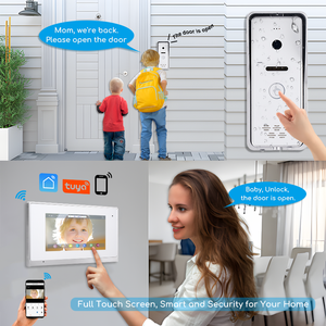 30%OFF30%OFF30%OFF OEM/ODM Factory4 Wire Wifi Smart Video Door Phone Tuya Doorbell Camera With Chime Wifi <strong>Intercom</strong> <strong>System</strong> - Product Image 2