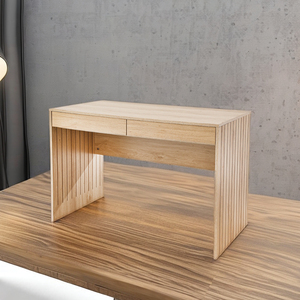 Modern Simple Industrial Style Extendable Brown Wooden <strong>Notebook</strong> Desk Writing <strong>Computer</strong> &amp; Laptop Friendly Home Office <strong>Table</strong> - Product Image 4