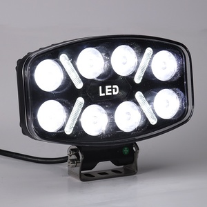 9.6インチスーパーブライト、ホワイトイエローDRL <span class=keywords><strong>LED</strong></span>スポットワークドライビングヘッドライト、トラックバストレーラー用<span class=keywords><strong>10</strong></span>-30V DC