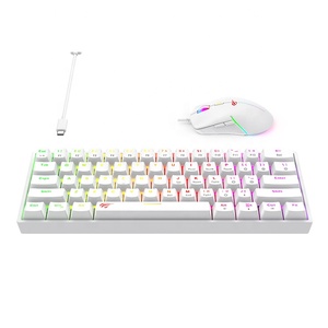KB867Cm-teclado blanco Havit de 61 teclas para videojuegos, ratón, Combos mecánicos con cable Rgb para ordenador de escritorio, Teclado mecánico y Mous - Product Image 5