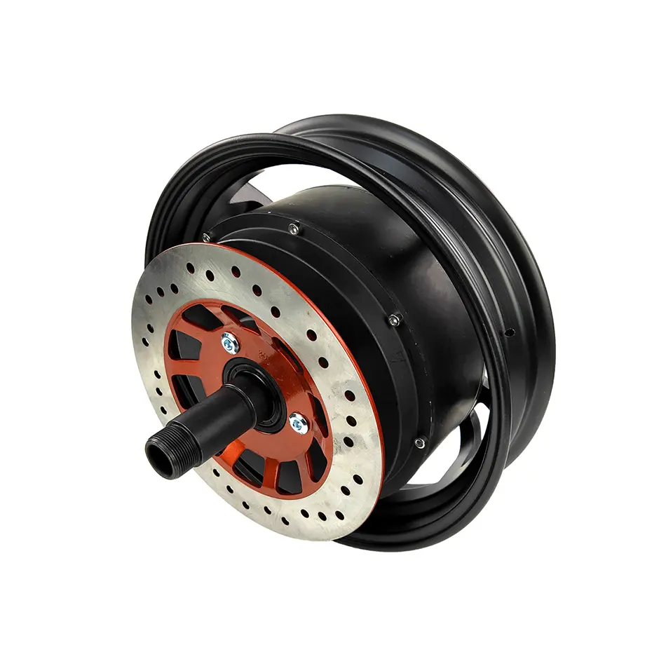 Motor dc sem escova para scooter, corrente continente 30a-35a de baixa rpm alto torque hub scooter elétrico