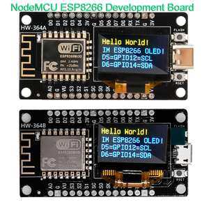 NodeMCU ESP8266 geliştirme kurulu ile 0.96 inç OLED ekran CH340 sürücü modülü için Arduino IDE/Micropython programlama