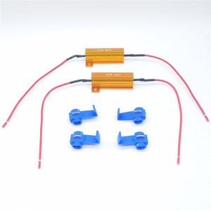 12V LED uyarı ışığı iptal yük direnci decode 50W 6RJ araba dönüş sinyal ışıkları Fix hata Canbus yük direnci - Product Image 5