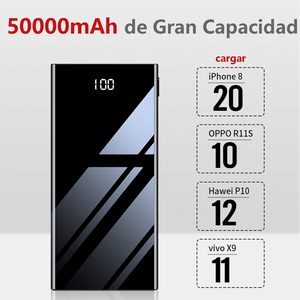 50000mAh Power Bank, 22.5W Max Quick Charge Portable Phone Battery Charger with 4 <strong>Outputs</strong> and 3 <strong>Inputs</strong> External Battery Pack - Product Image 4