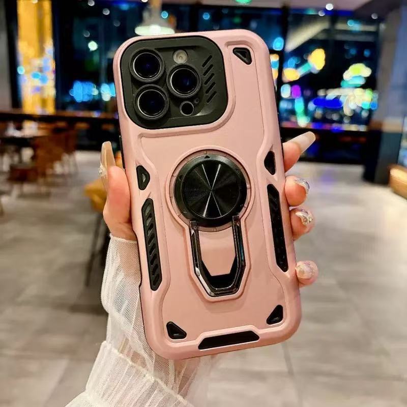 Funda con soporte giratorio 2 en 1 en oro rosa
