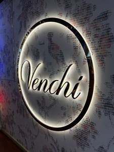 Gold Metal Letters Business Shop Signs 3d Acrylic logo Custom <strong>Led</strong> Channel Backlit Store Outdoor Wall Advertising