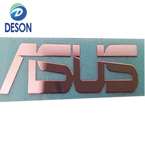 德信高精度镍金属标志板高端蚀刻不锈钢铝<span class=keywords><strong>CD</strong></span>标志字母用于相机包装标签