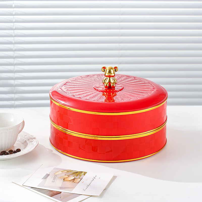 Boîte à bonbons (double couche - rouge)
