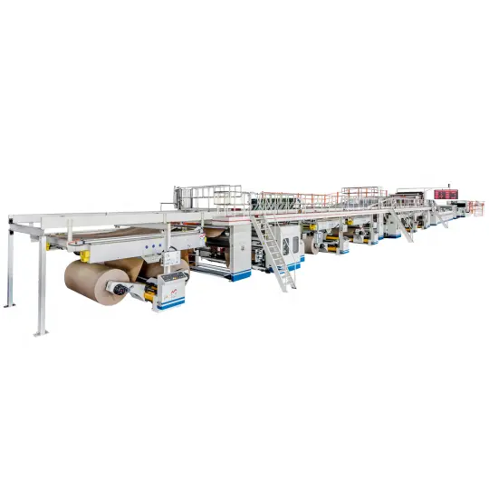 Línea de producción de cartón corrugado automática, alta velocidad, económica, 3, 5 y 7 capas