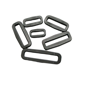 Factory Wholesale Plastic <strong>D</strong> Ring with Slider Buckle Pom Material Belt <strong>Loop</strong> Strap for Luggage Use - Product Image 2