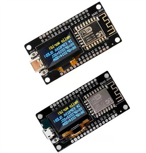 NodeMCU ESP8266 Entwicklungsbrett mit 0,96 Zoll OLED-Display, CH340 Treibermodul für Arduino IDE/Micropython-Programmierung