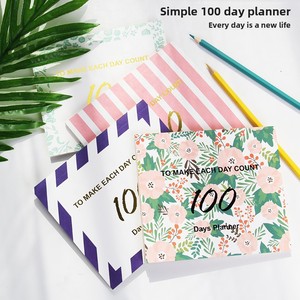 2025 New Simple Creative <strong>Small</strong> Fresh 100 Days Plan Organizer Portable Kraft Paper Notepad for <strong>Writing</strong> - Product Image 2