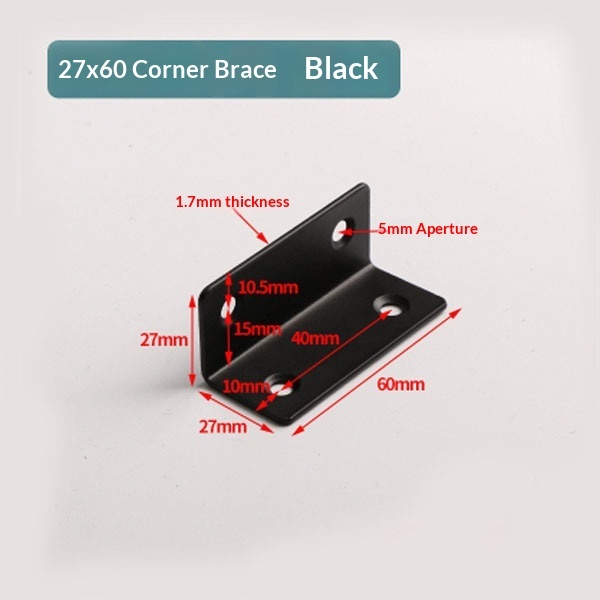 Black 27mm * 60mm