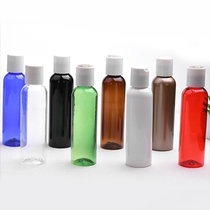 Rỗng 30Ml 50Ml 60Ml 100Ml 250Ml 500Ml Rõ Ràng Màu Đen Hổ Phách PET Chai Nhựa Với Disc Top Cap - Product Image 6