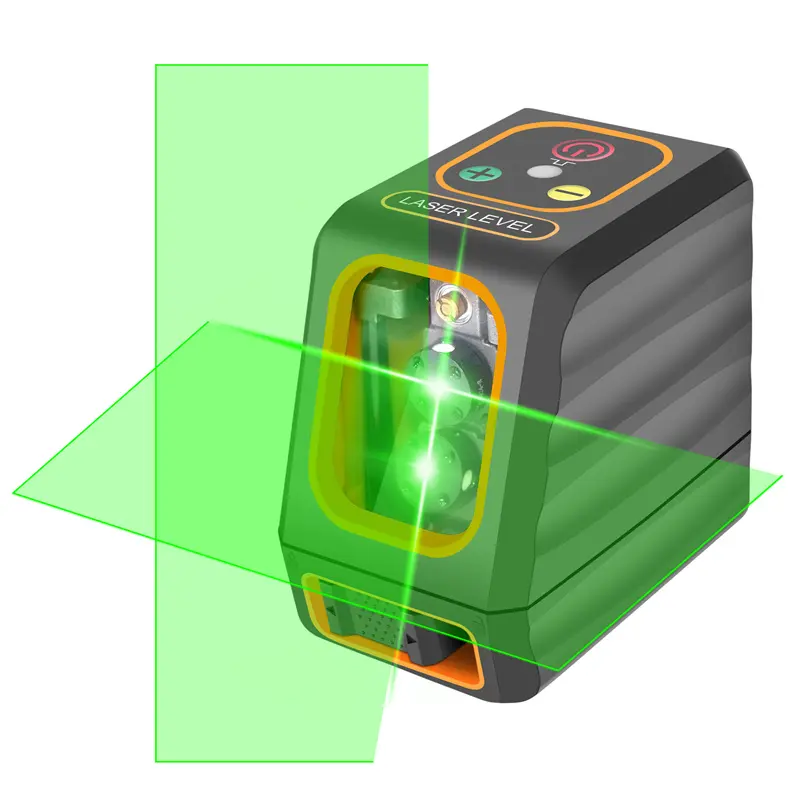 مستوى ليزر مصغر من خطين مستوى ليزر ذاتي التسوية أخضر ليزر التشييد