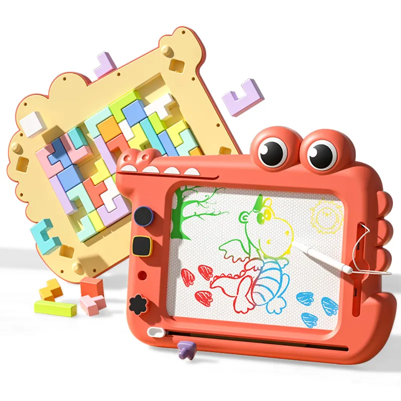 Kinderen 2 In 1 Magnetische Tekentafel Educatief Rusland Blok Kleurtekening Tablet Tetri Groot Formaat Schrijfbord