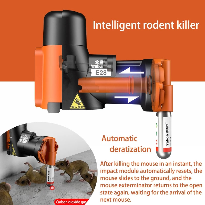 hot sale gas pressure automatic intelligent mouse control trap gas pest control traps Rat & Mouse Trap humane rat killer