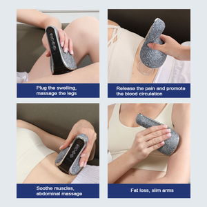 Appareil de massage à ventouses électrique 3 en 1 Appareil de thérapie par ventouses et grattage intelligent avec 12 niveaux de température pour l'application de la taille des jambes - Product Image 5