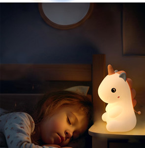 An toàn di động 3D bé Babi Kid phim hoạt hình dễ thương đồ chơi động vật LED Pat Silicone nhà ánh sáng ban đêm đèn - Product Image 3