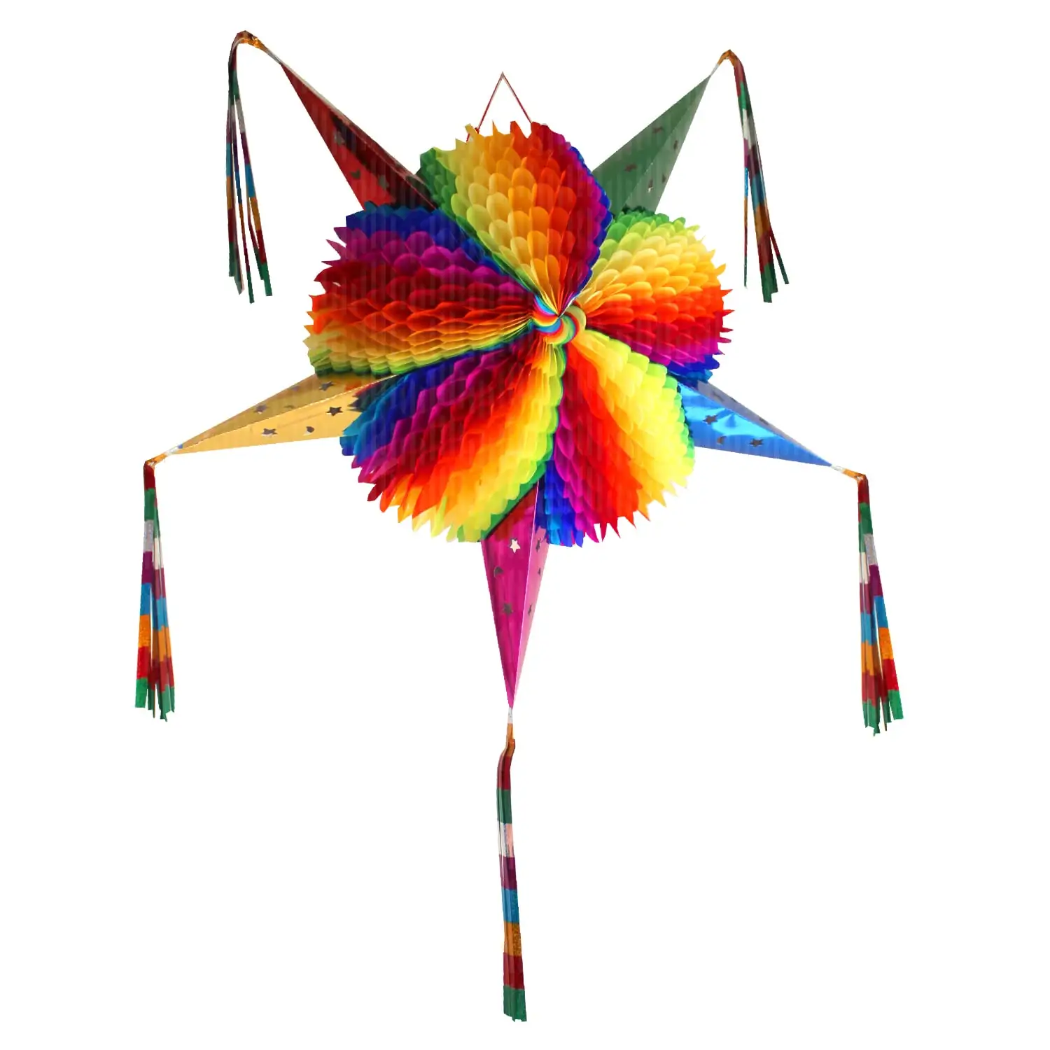 Nimicro personalizar cinco de maio mexicano, decoração taco tuesday eventos de decoração feriados estrela pinata com corda pendurada morcego